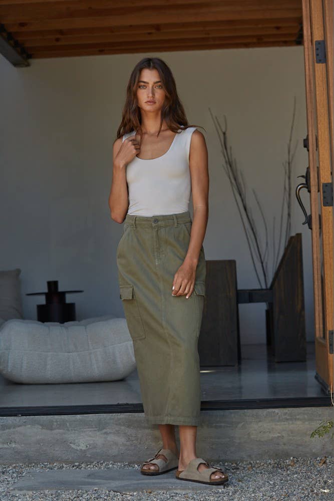 Ellie Double Layered Seamless White Top - Uniquely Claudia Boutique