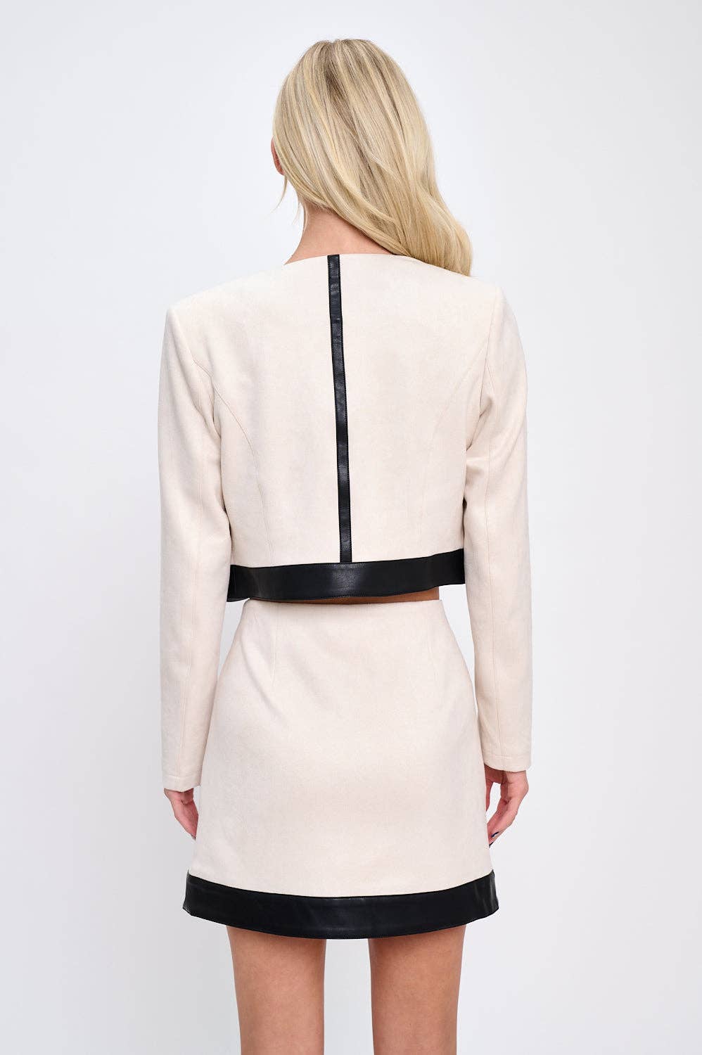 The Monochrome Maven Two-Piece Skirt Set