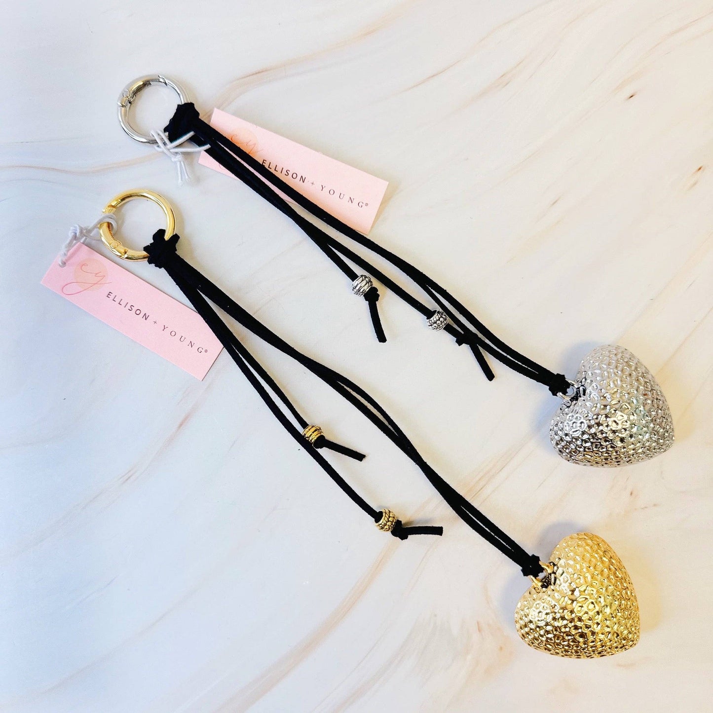 Puffy Big Heart Bag Charm - Uniquely Claudia Boutique