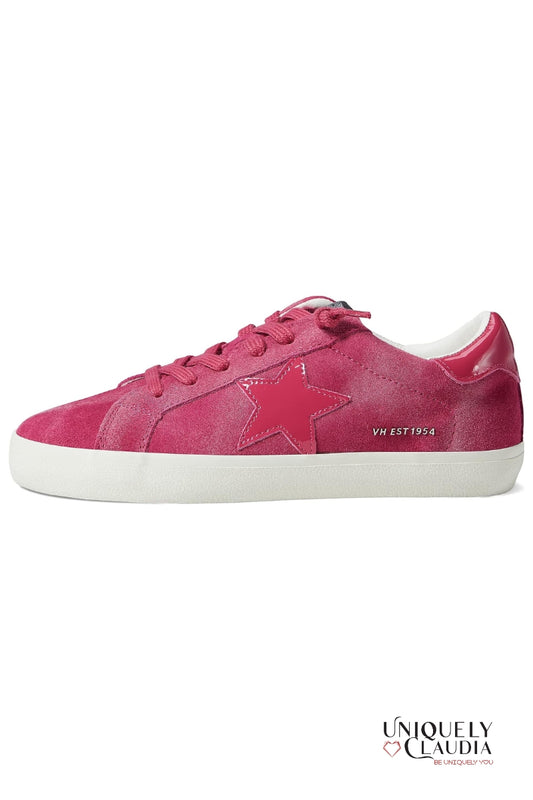 Ahava Pink Suede Sneakers - Uniquely Claudia Boutique