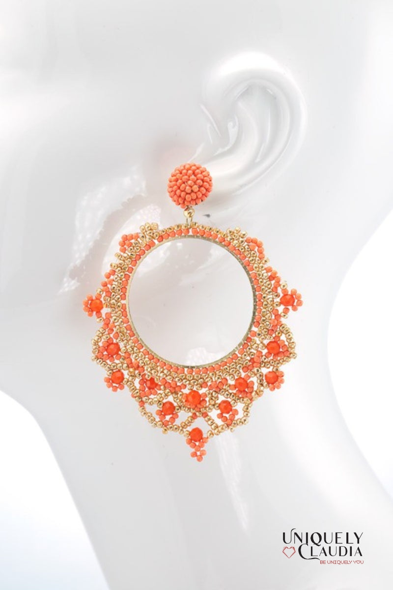 Bombay Beaded Chandelier Earrings | Uniquely Claudia Boutique
