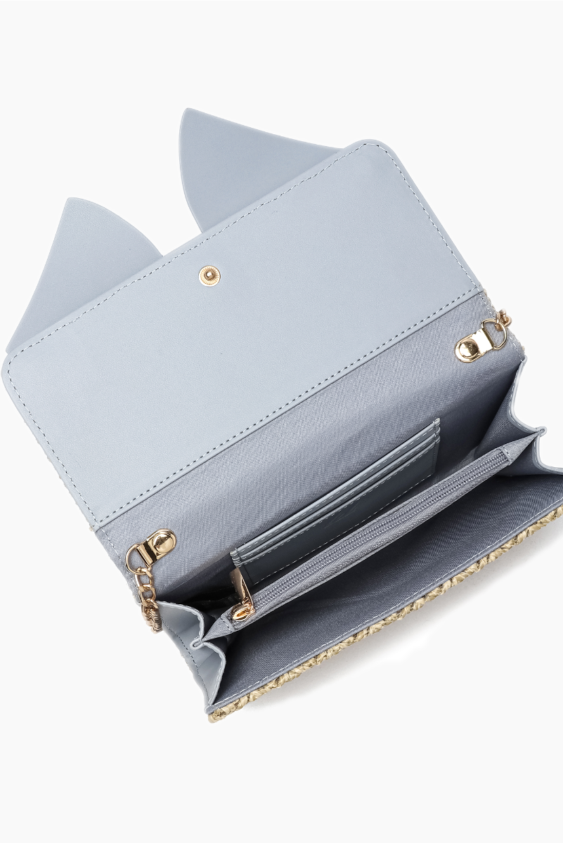 Bonnie Straw Wallet Crossbody Purse | Uniquely Claudia