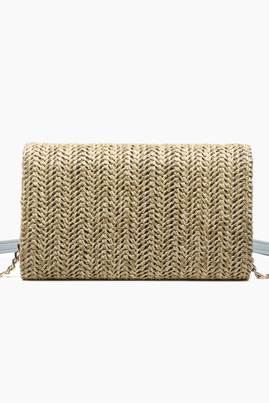 Bonnie Straw Wallet Crossbody Purse | Uniquely Claudia
