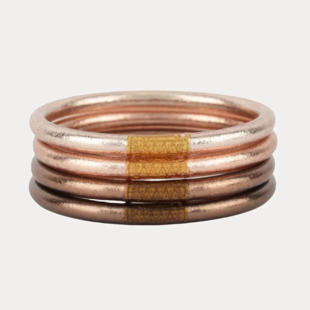 BuDhaGirl: Fawn All Weather Serenity Prayer Bangles