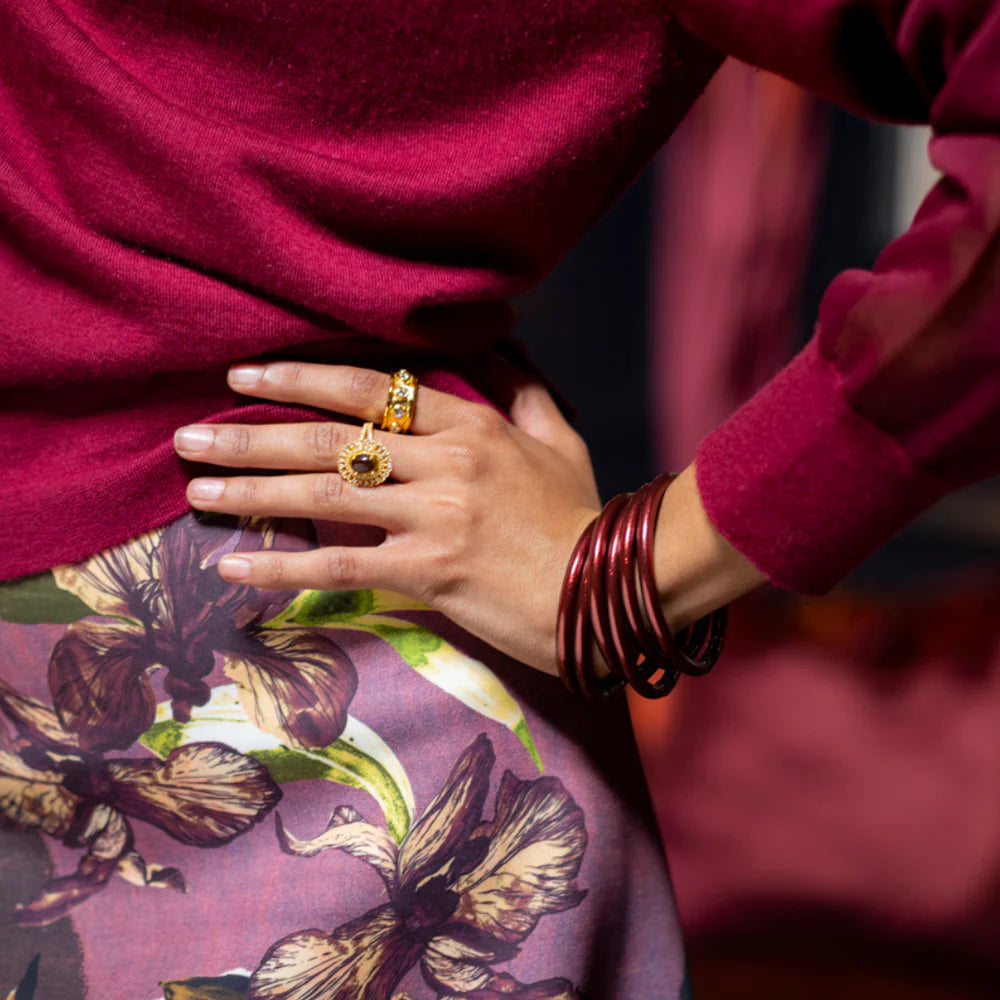 BuDhaGirl: Merlot All Weather Serenity Prayer Bangles