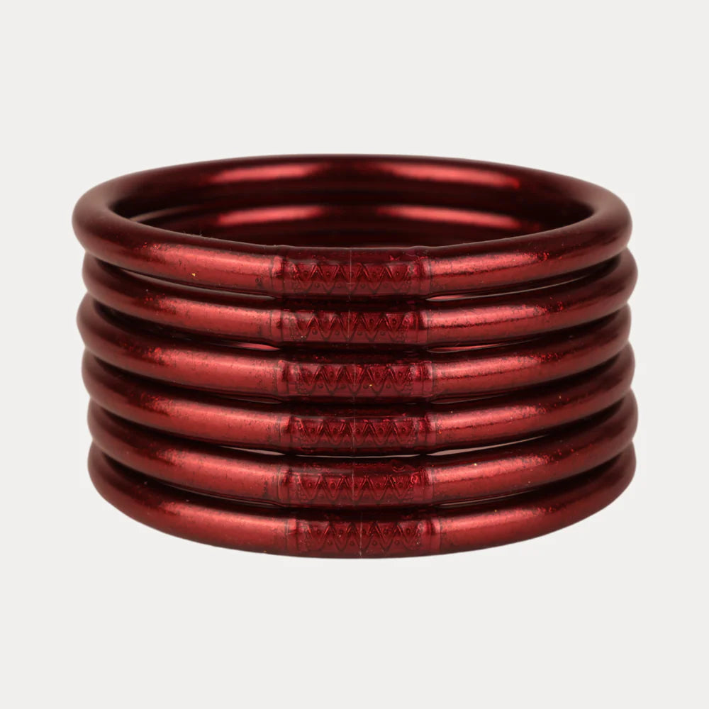 BuDhaGirl: Merlot All Weather Serenity Prayer Bangles