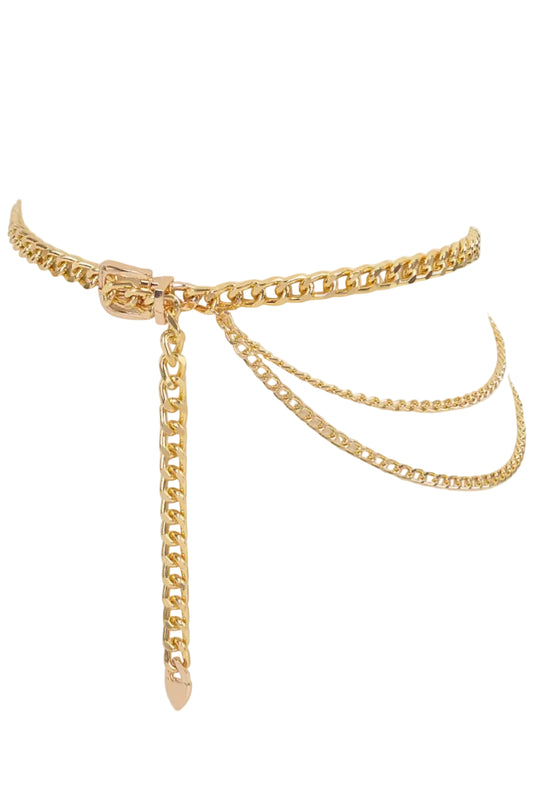 Buckle Gold Chain Belt - Uniquely Claudia Boutique