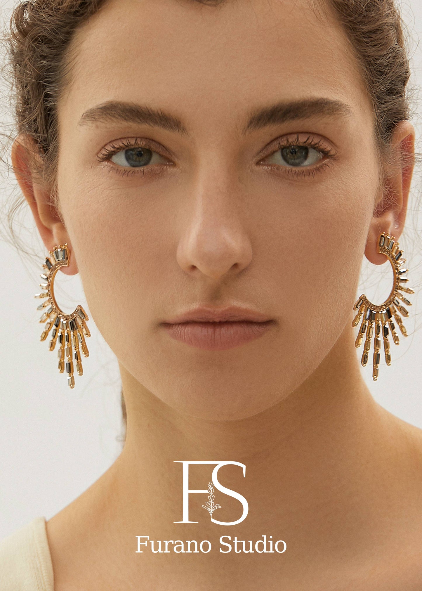 Celestial Statement 14K Gold Earring