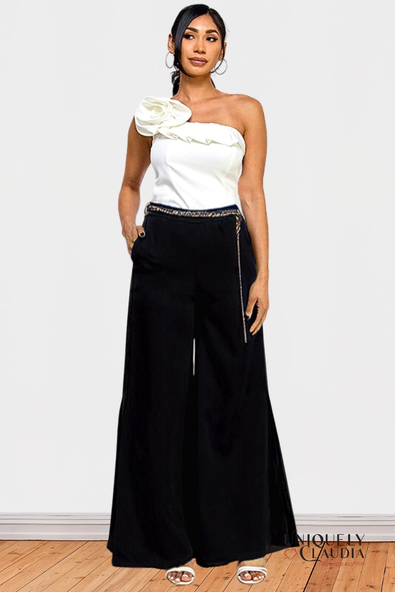 Charlie Side Slit Palazzo Pants