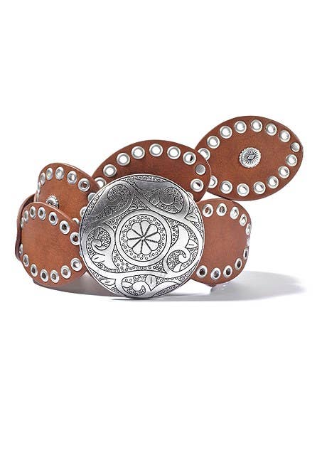 LASCANA Women's Embellished Round Buckle Belt - Uniquely Claudia Boutique