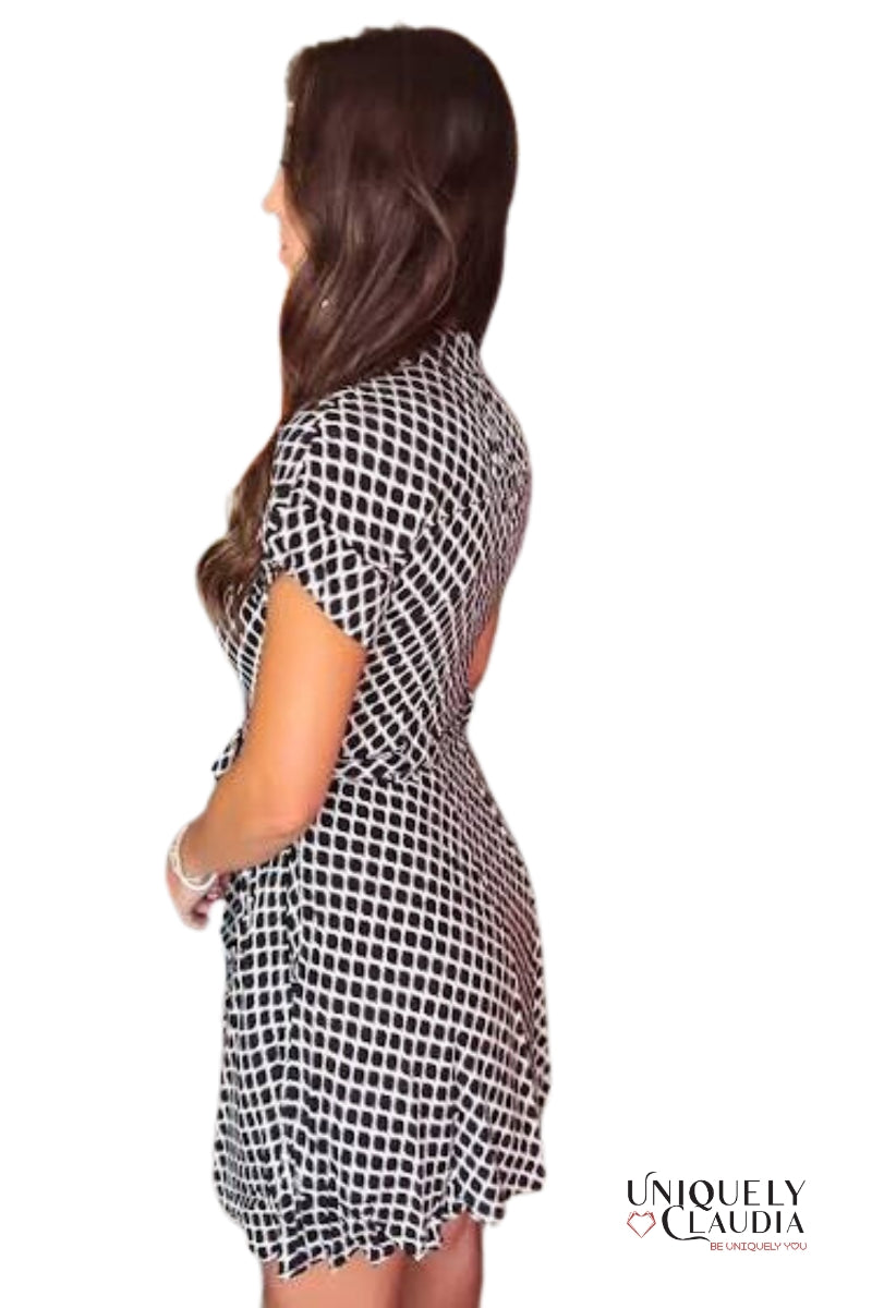 Felicia Button Down Shirt Dress - Uniquely Claudia Boutique