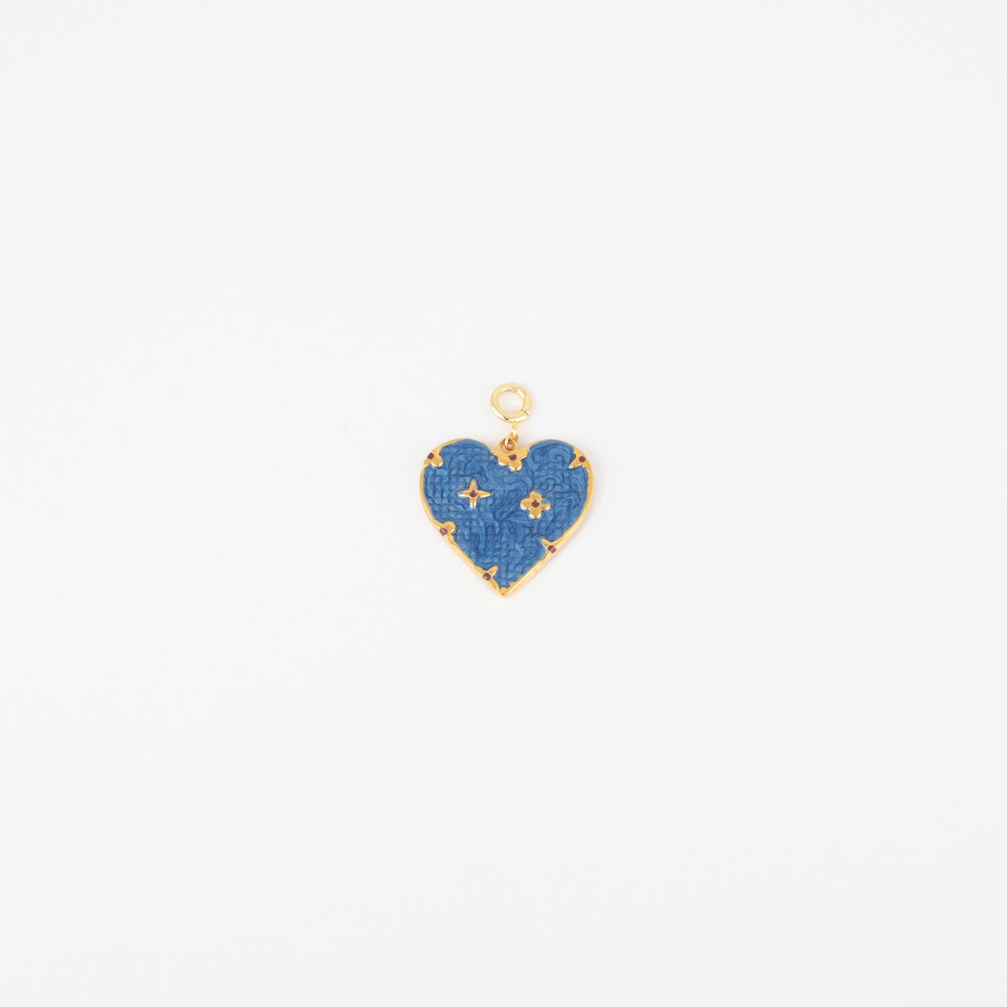 JBloom: Denim Heart Charm - Uniquely Claudia Boutique