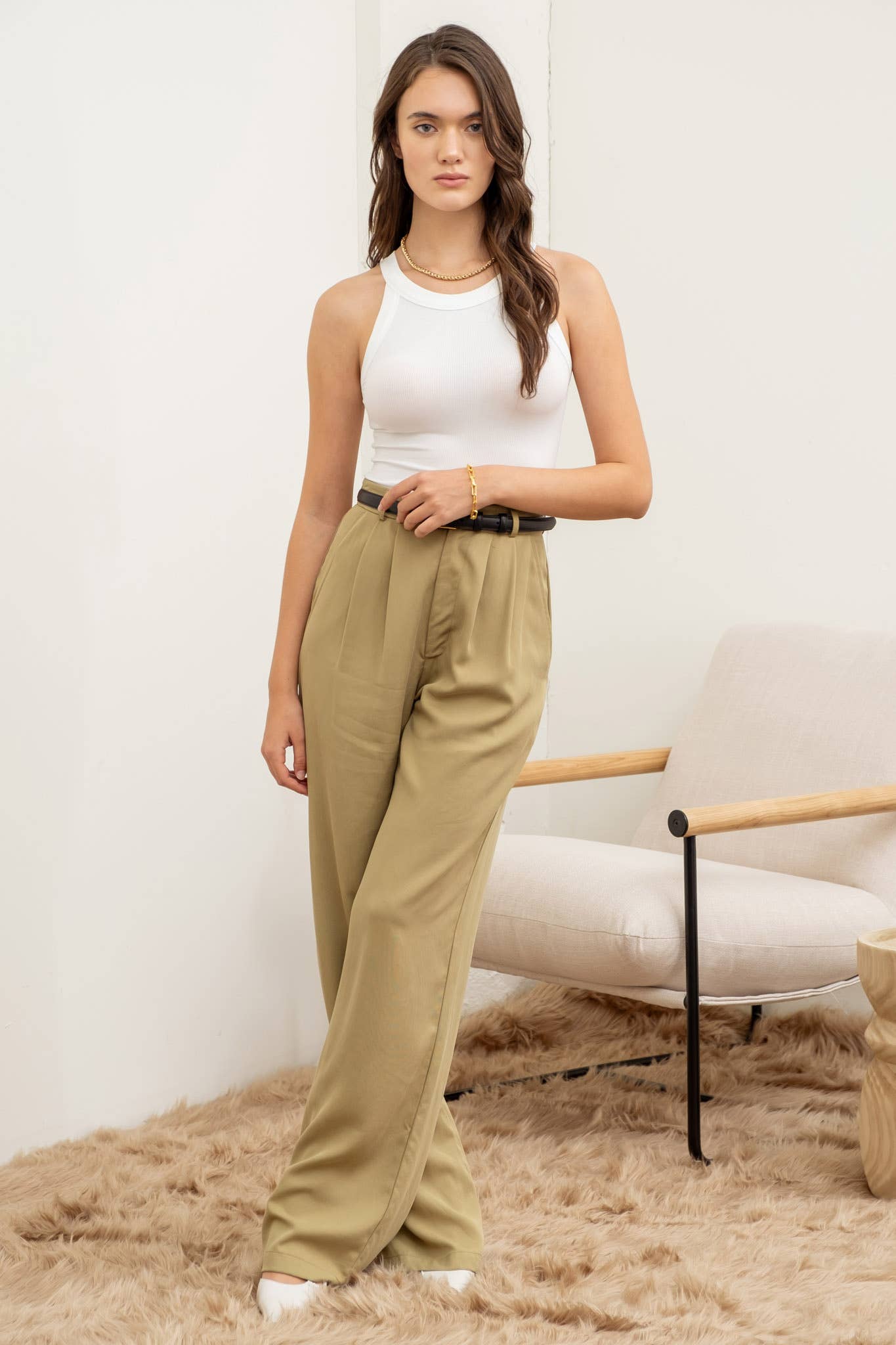 Kelly Solid Round Neck Knit Tank | Uniquely Claudia