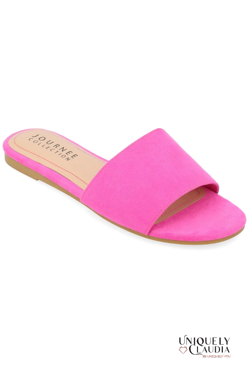 Kolinna Hot Pink Slip-On Sandals