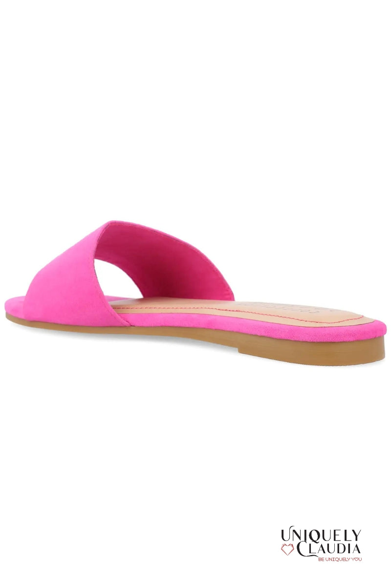 Kolinna Hot Pink Slip-On Sandals