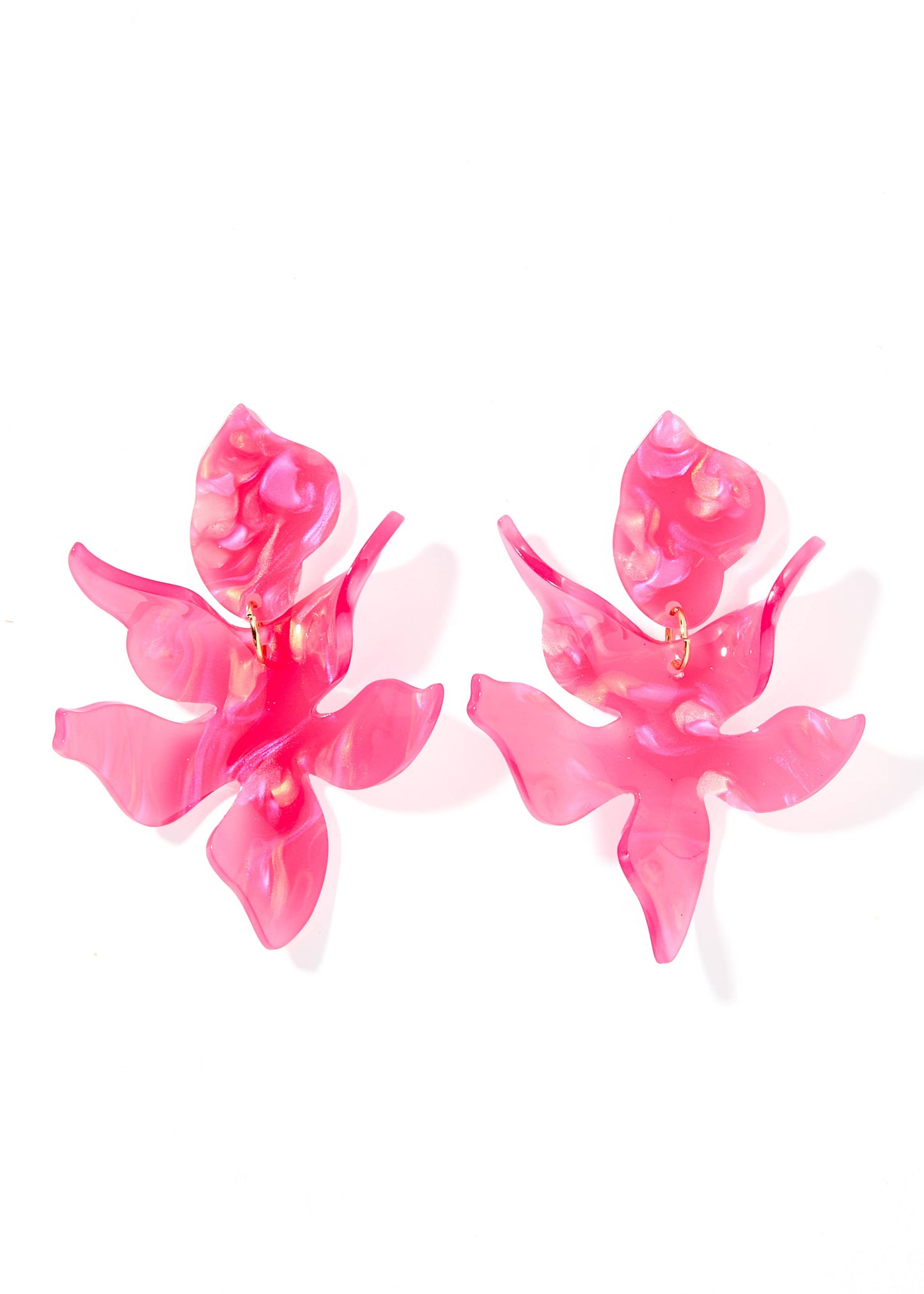 LINNY: Flora Azalea Pink Earrings | Uniquely Claudia