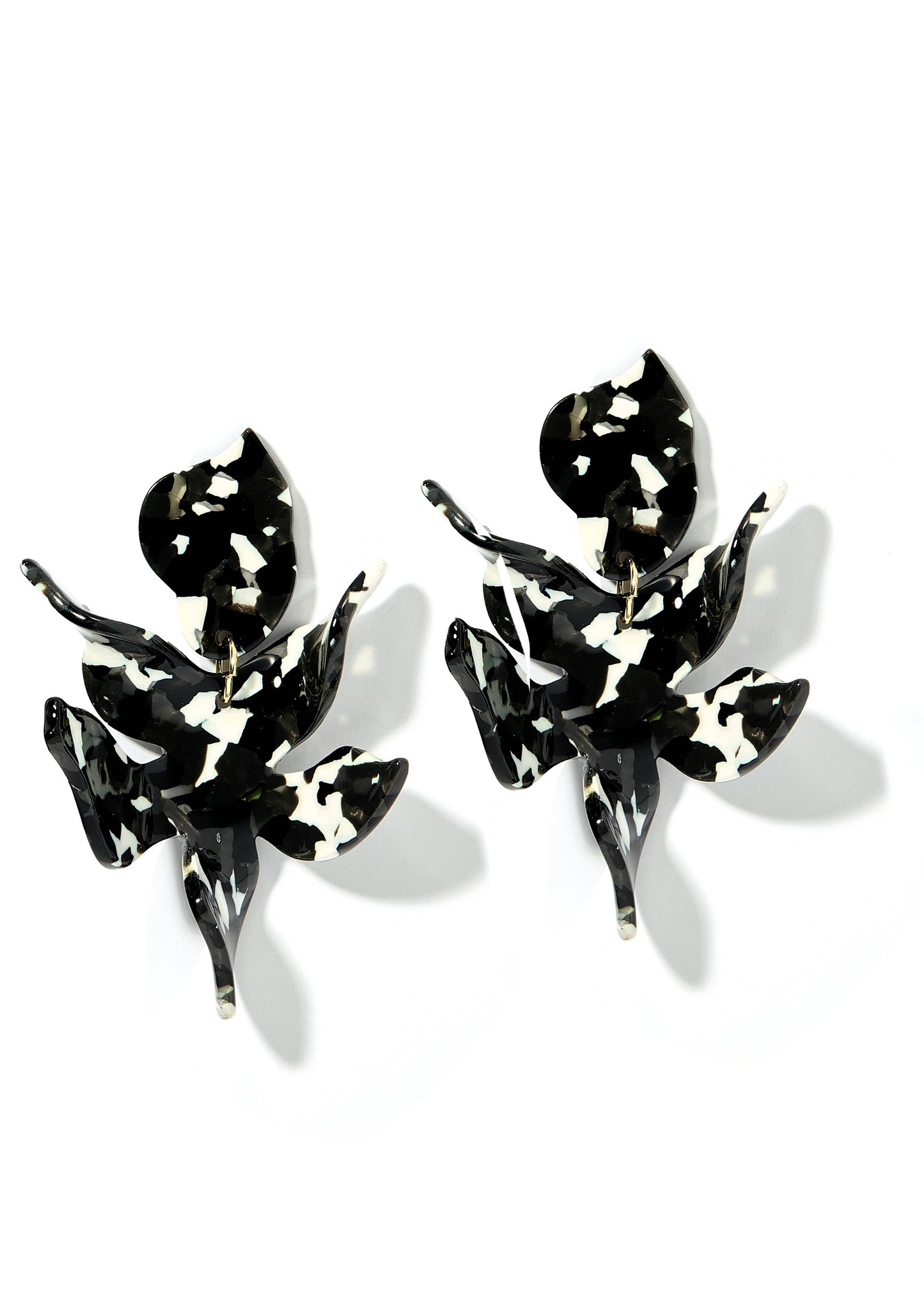 LINNY: Flora Black and White Earrings
