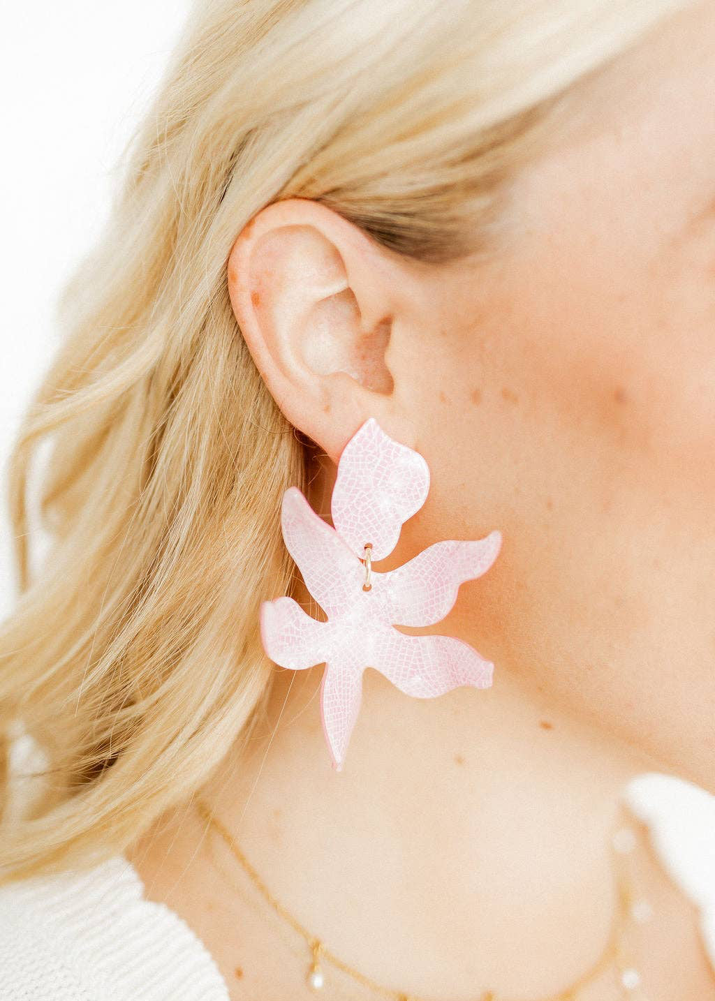 LINNY: Flora Disco Pink Earrings