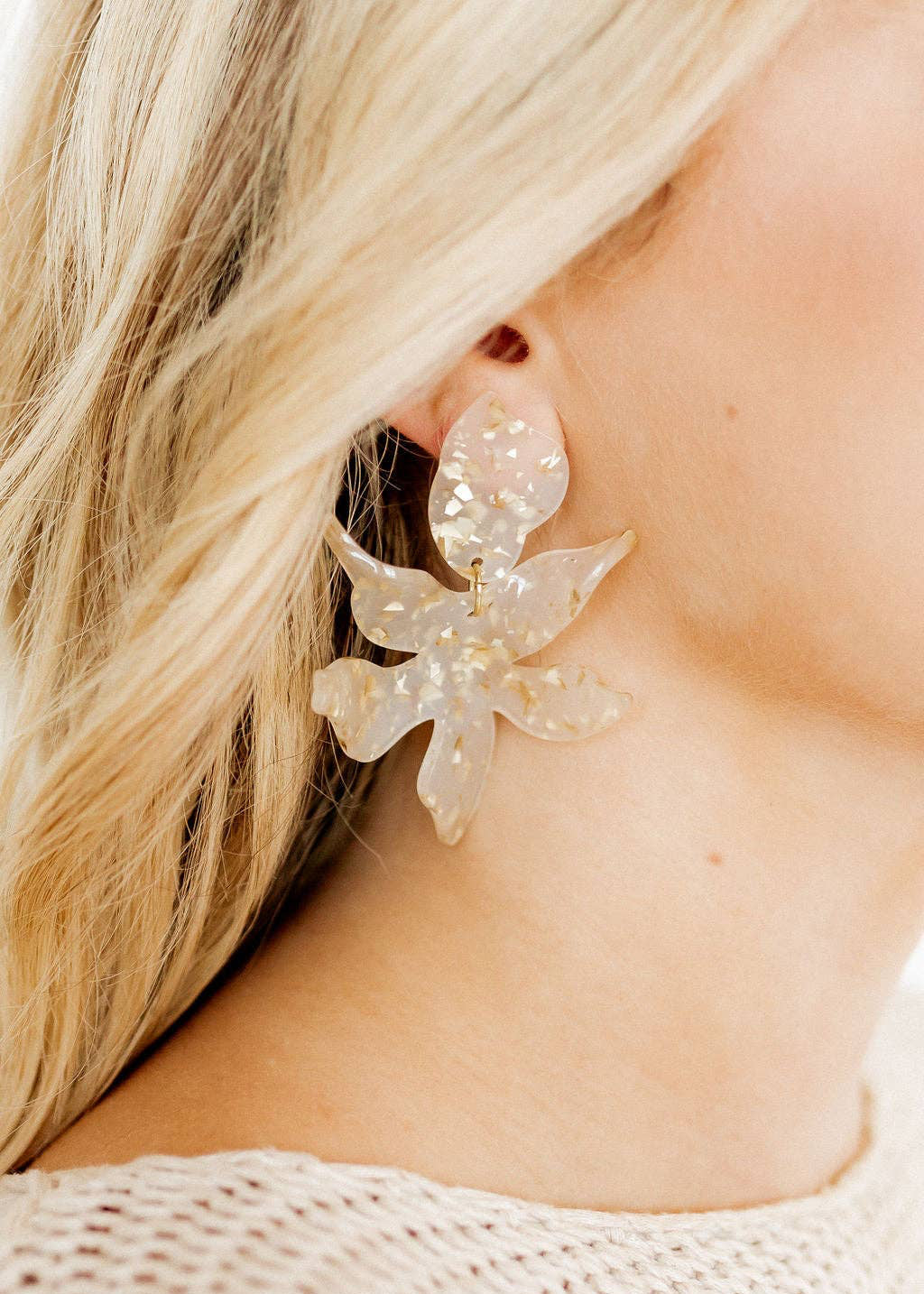 LINNY: Flora Gold Confetti Earrings