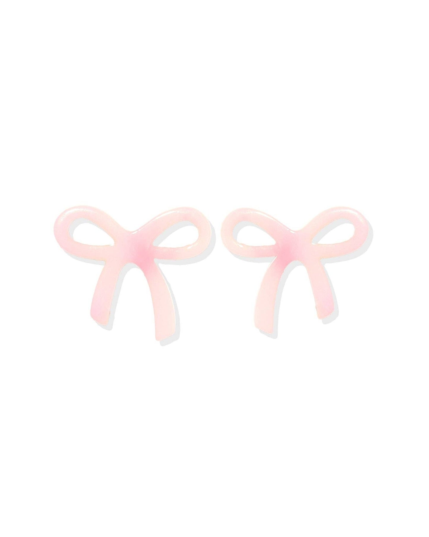 Kylie Bow Earrings - Pink Tie Dye - Uniquely Claudia Boutique