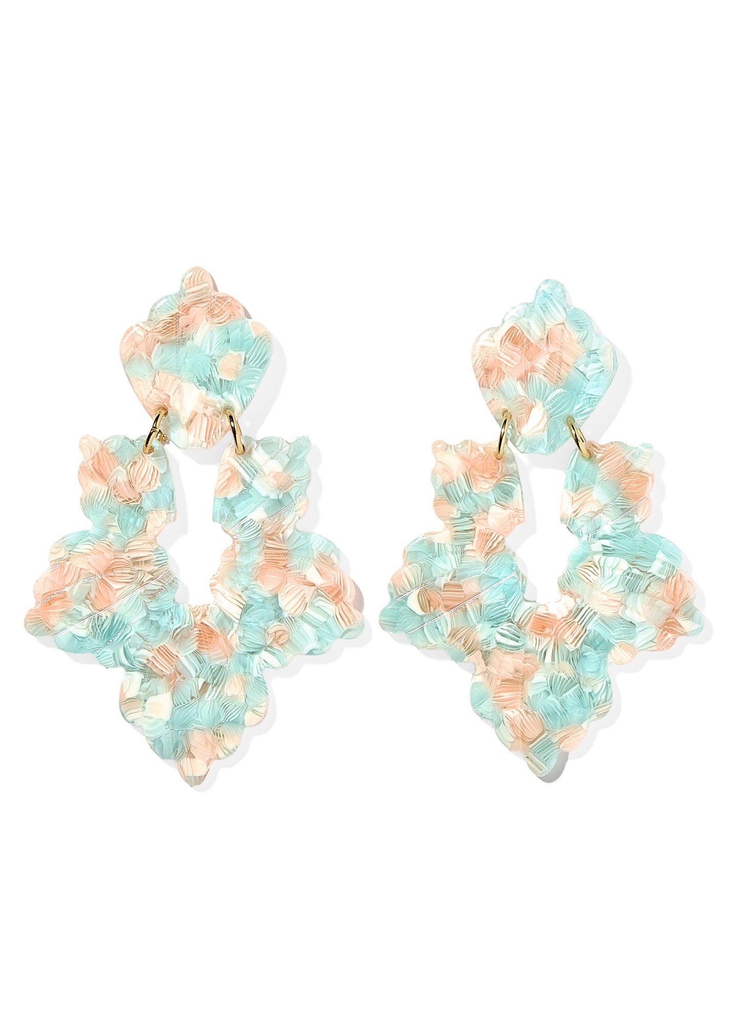 LINNY: Michelle Mint Shell Earrings | Uniquely Claudia