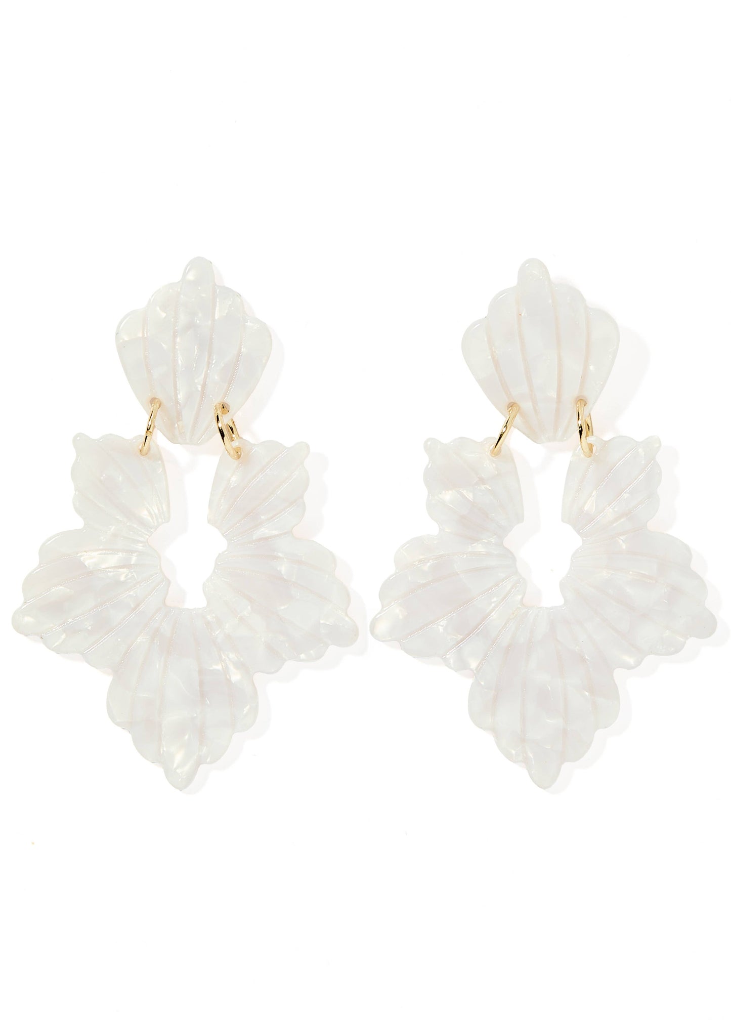 LINNY: Michelle Pearl White Earrings | Uniquely Claudia