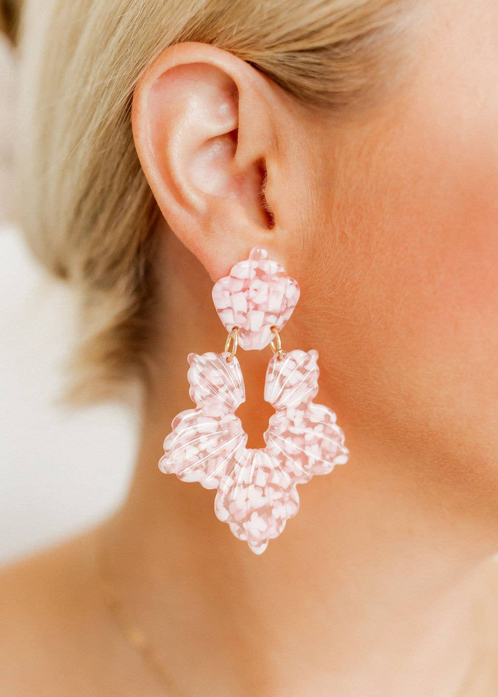 LINNY: Michelle Pink Taffy Earrings | Uniquely Claudia