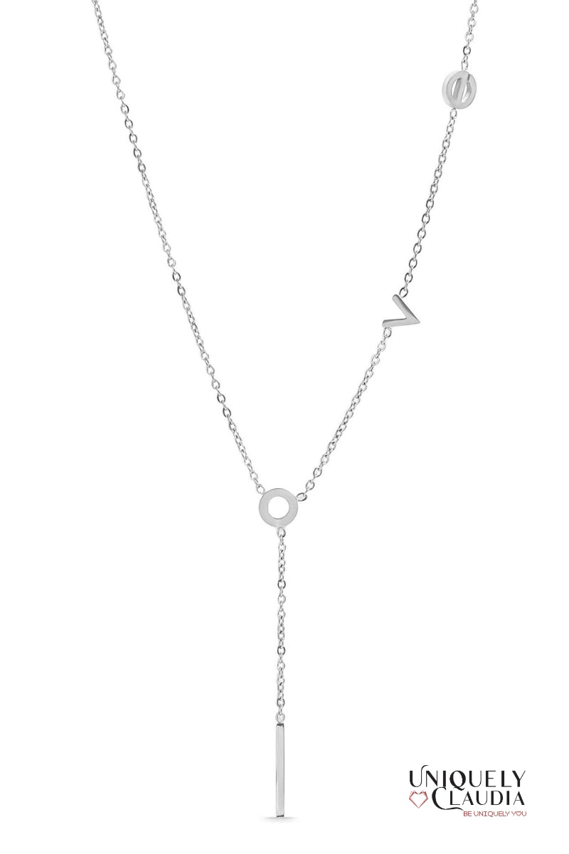 LOVE Lariat Necklace