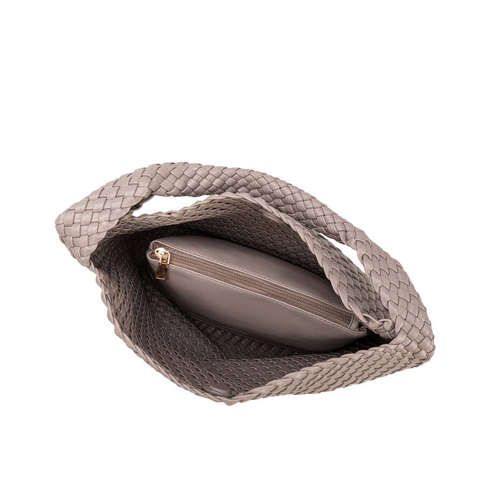 MELIE BIANCO: Johanna Gray Recycled Vegan Shoulder Bag