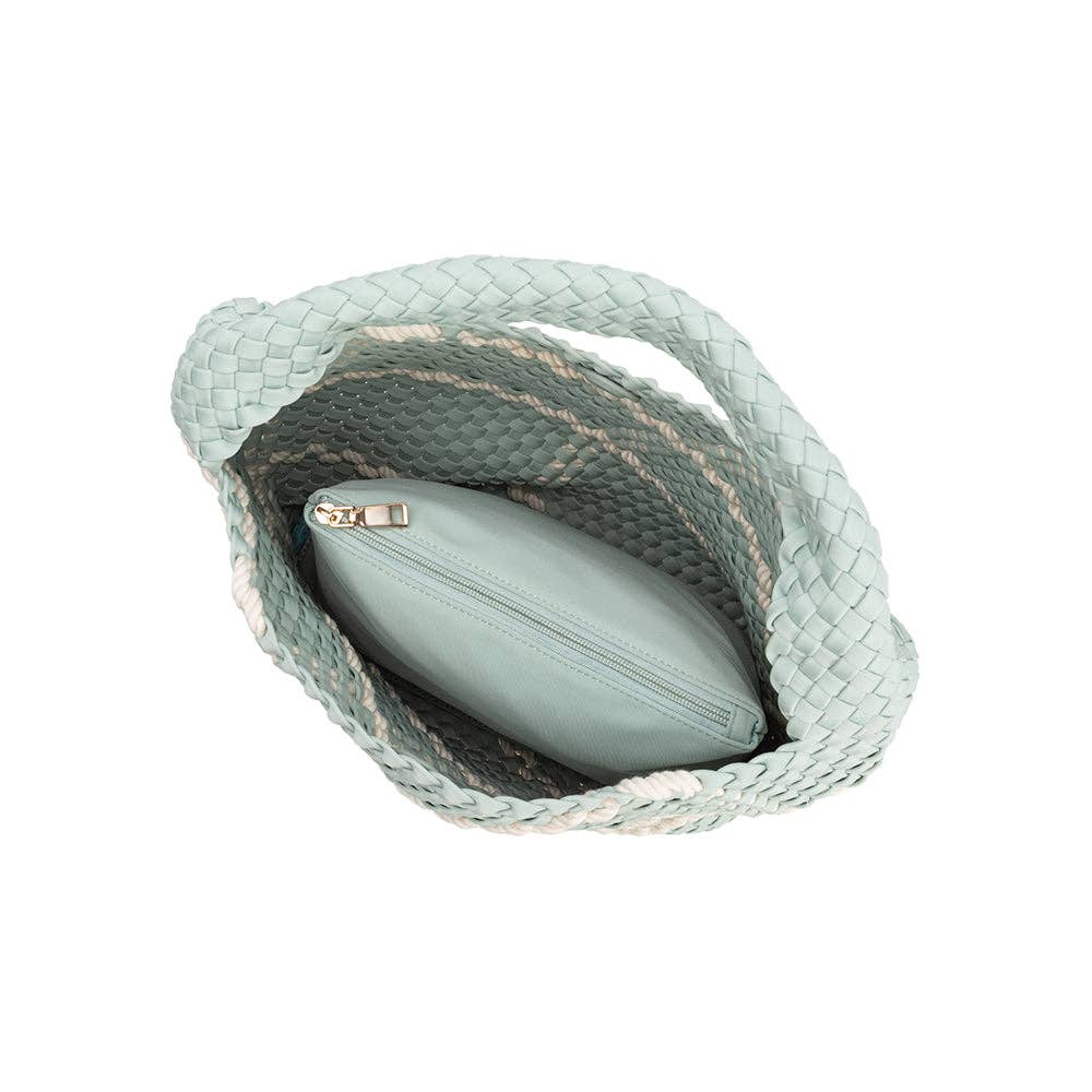 Johanna Seafoam Nylon Shoulder Bag - Uniquely Claudia Boutique