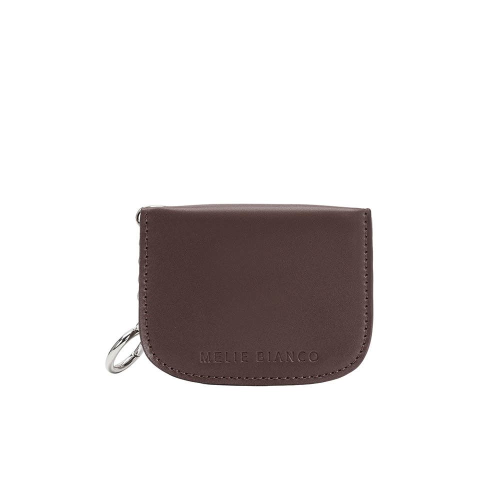 MELIE BIANCO: Lovell Espresso Vegan Leather Card Holder
