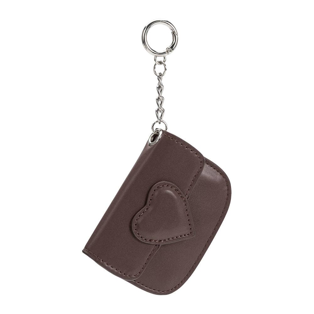 MELIE BIANCO: Lovell Espresso Vegan Leather Card Holder