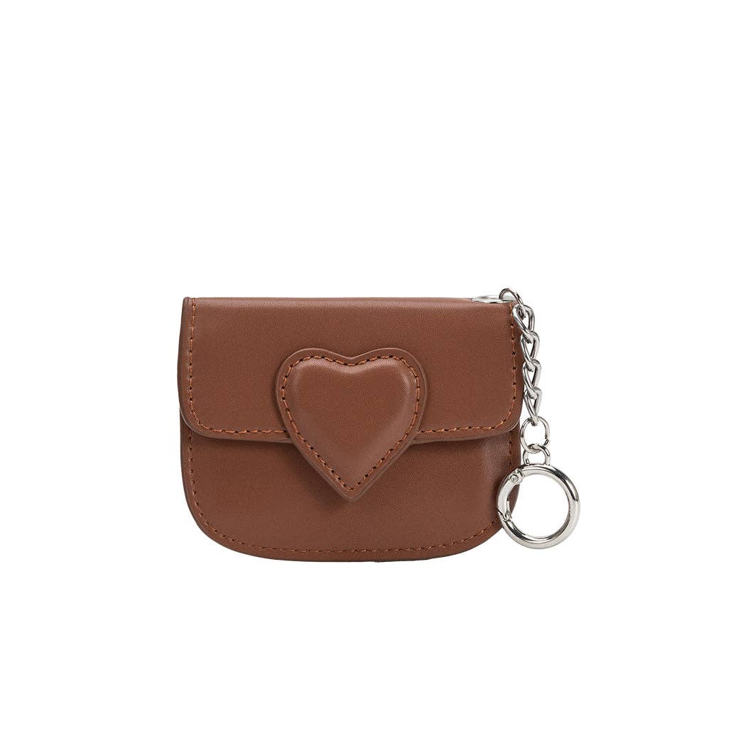 MELIE BIANCO: Lovell Saddle Vegan Leather Card Holder