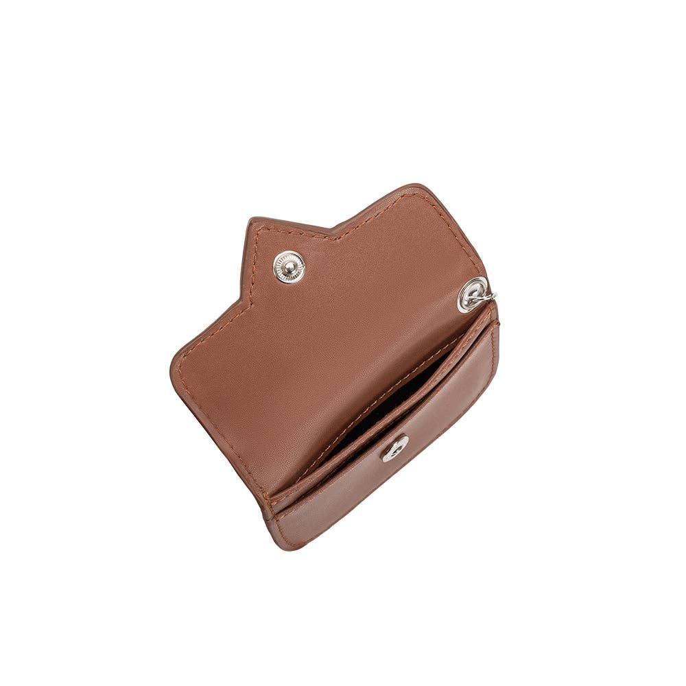 MELIE BIANCO: Lovell Saddle Vegan Leather Card Holder