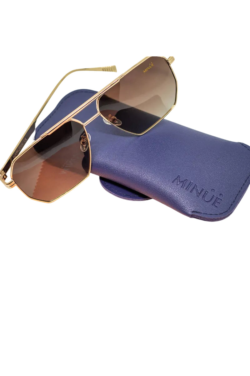 HARLOW GOLD BROWN. Sunglasses - Uniquely Claudia Boutique