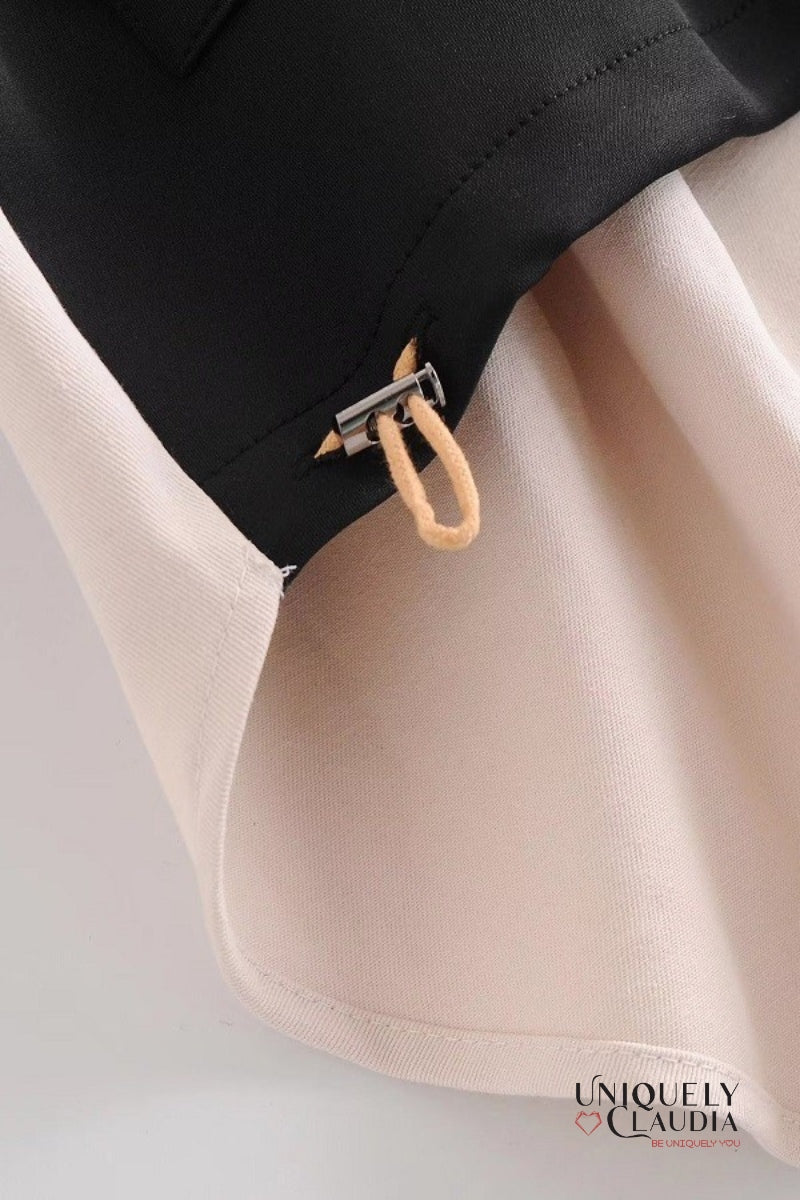 McKenna Contrast Front Zipper Hoodie Jacket | Uniquely Claudia Boutique