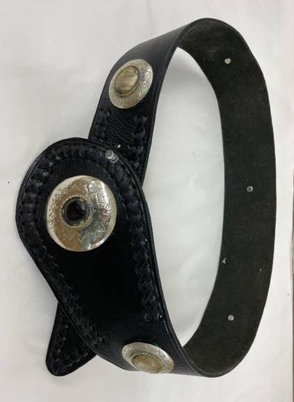 Medallion_ Asymmetrical_Leather_Belt - Uniquely Claudia Boutique