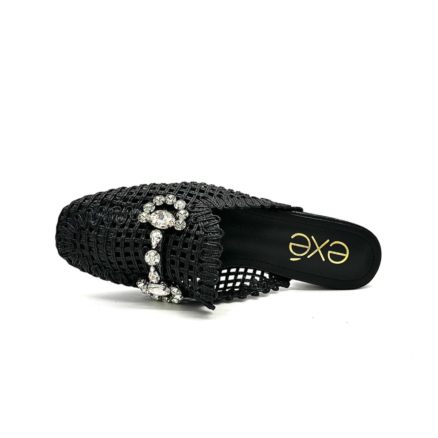 Melas Embellished Leather Loafer Mule