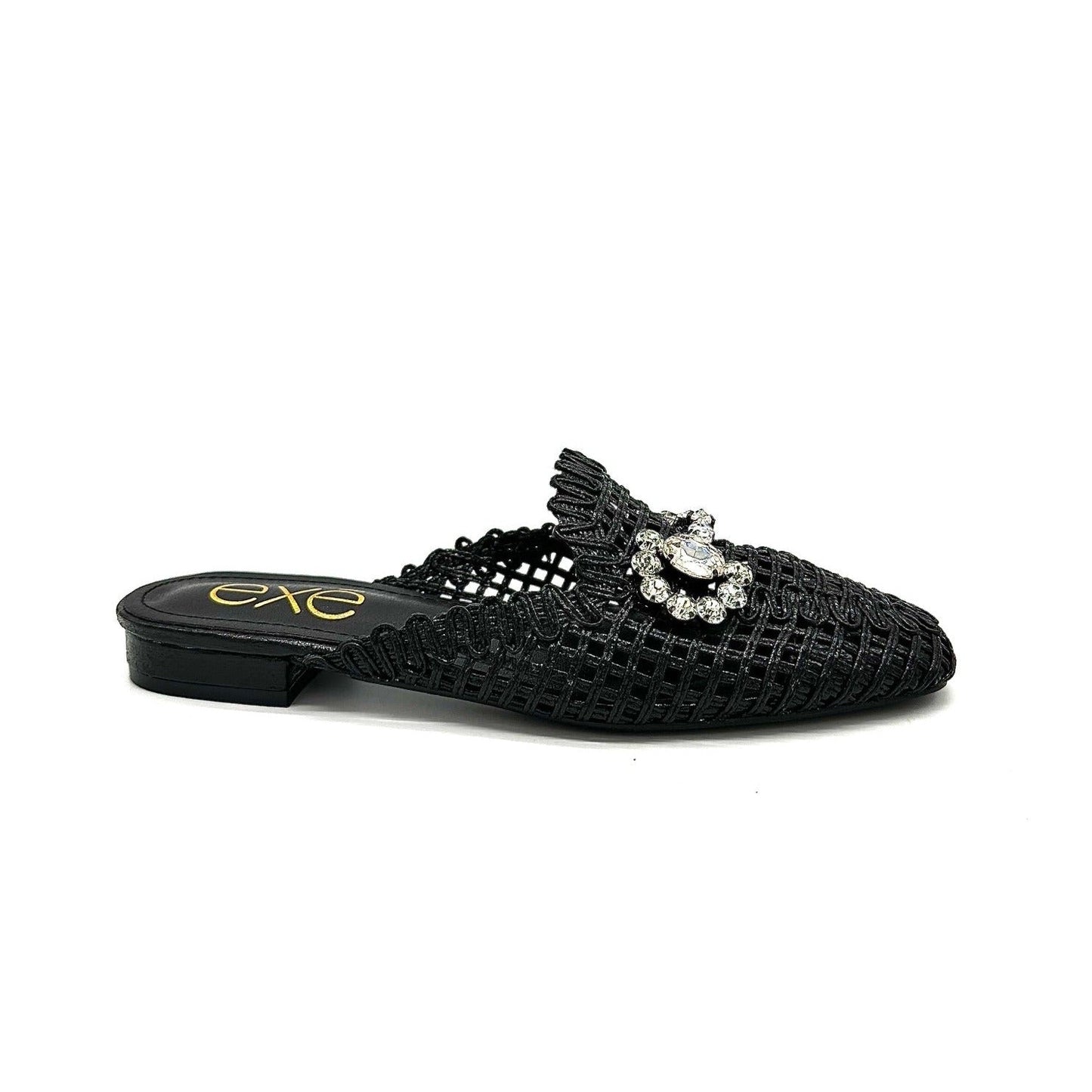 Melas Embellished Leather Loafer Mule