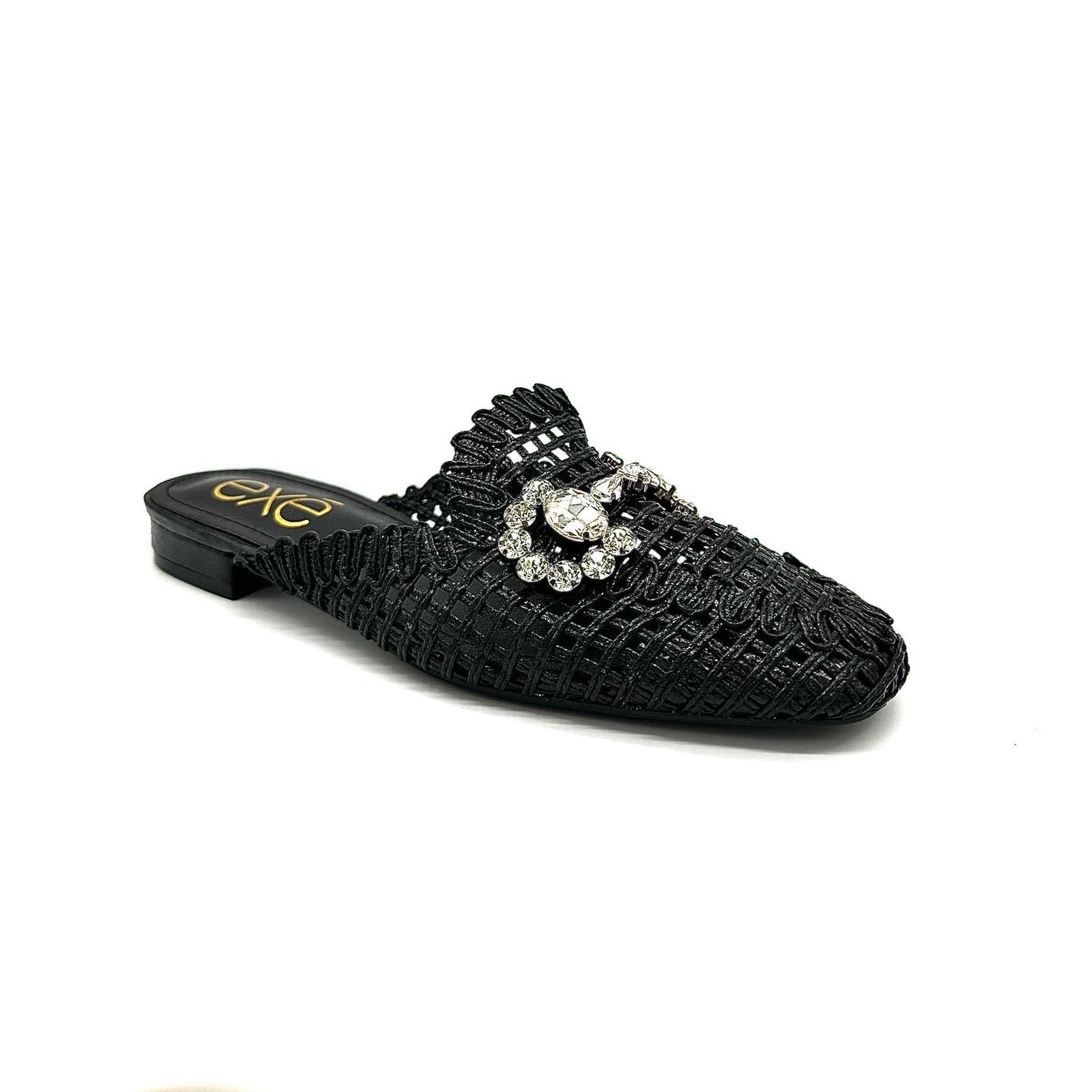 Melas Embellished Leather Loafer Mule