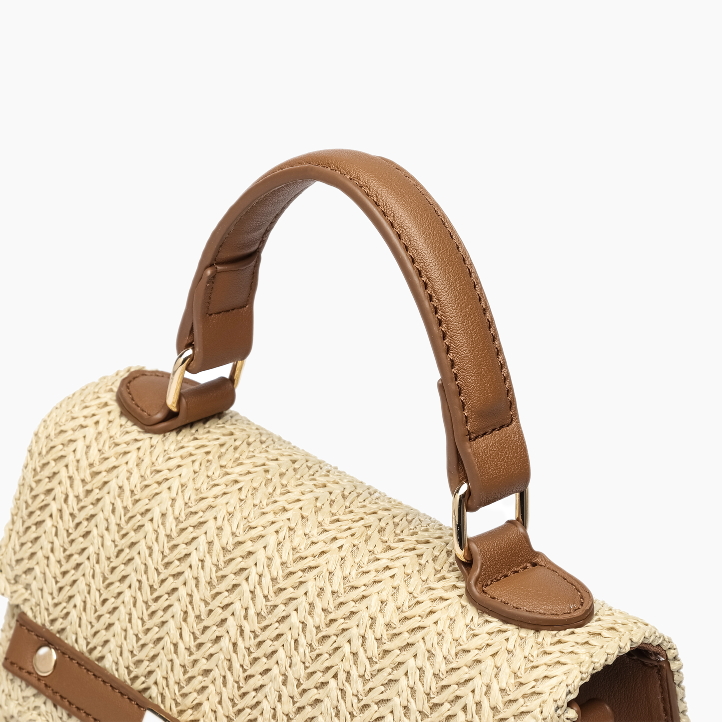 Woven Straw Crossbody Purse Casual Vacation Travel Bag: Natural - Uniquely Claudia Boutique
