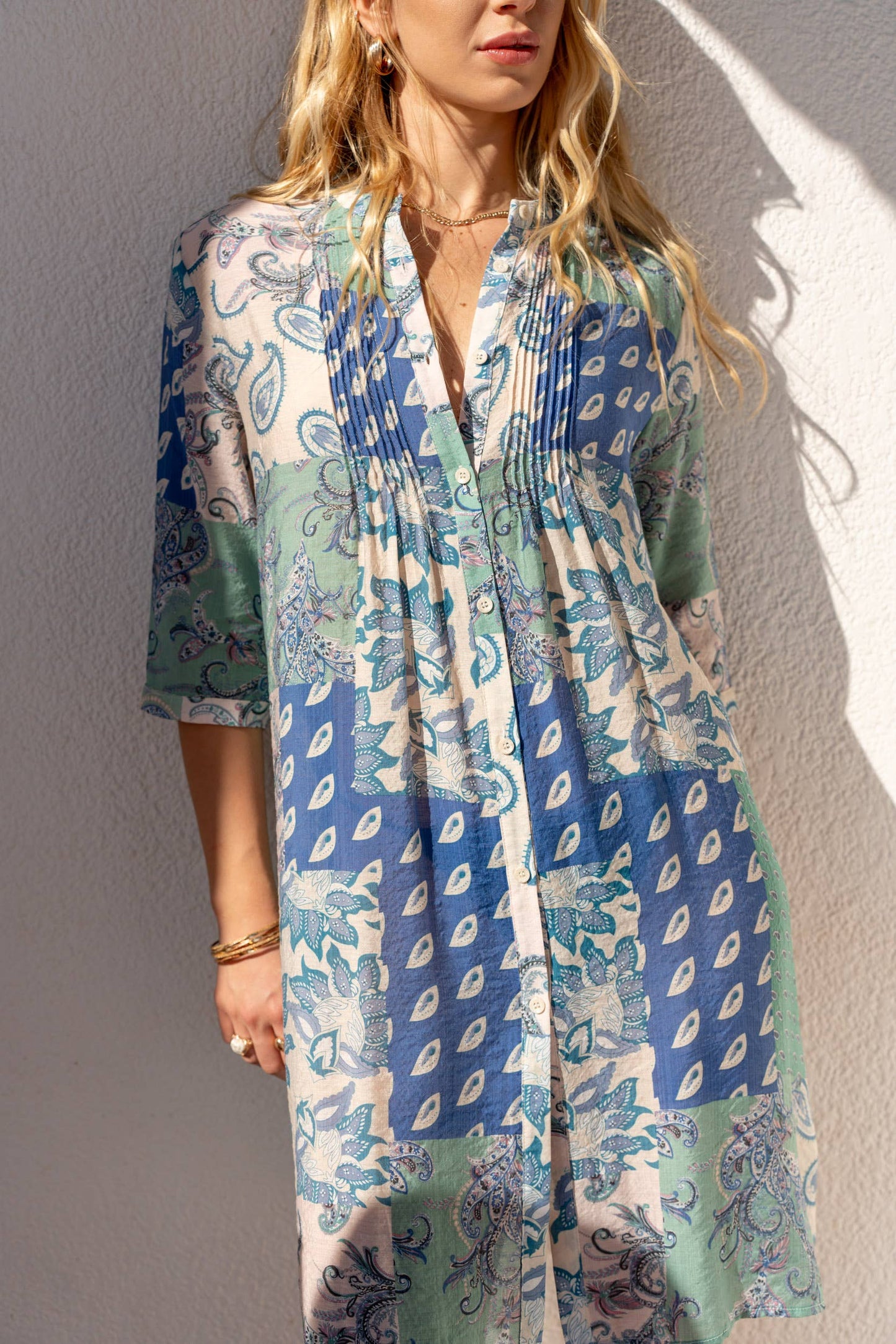 Palma Shirt Silk Dress