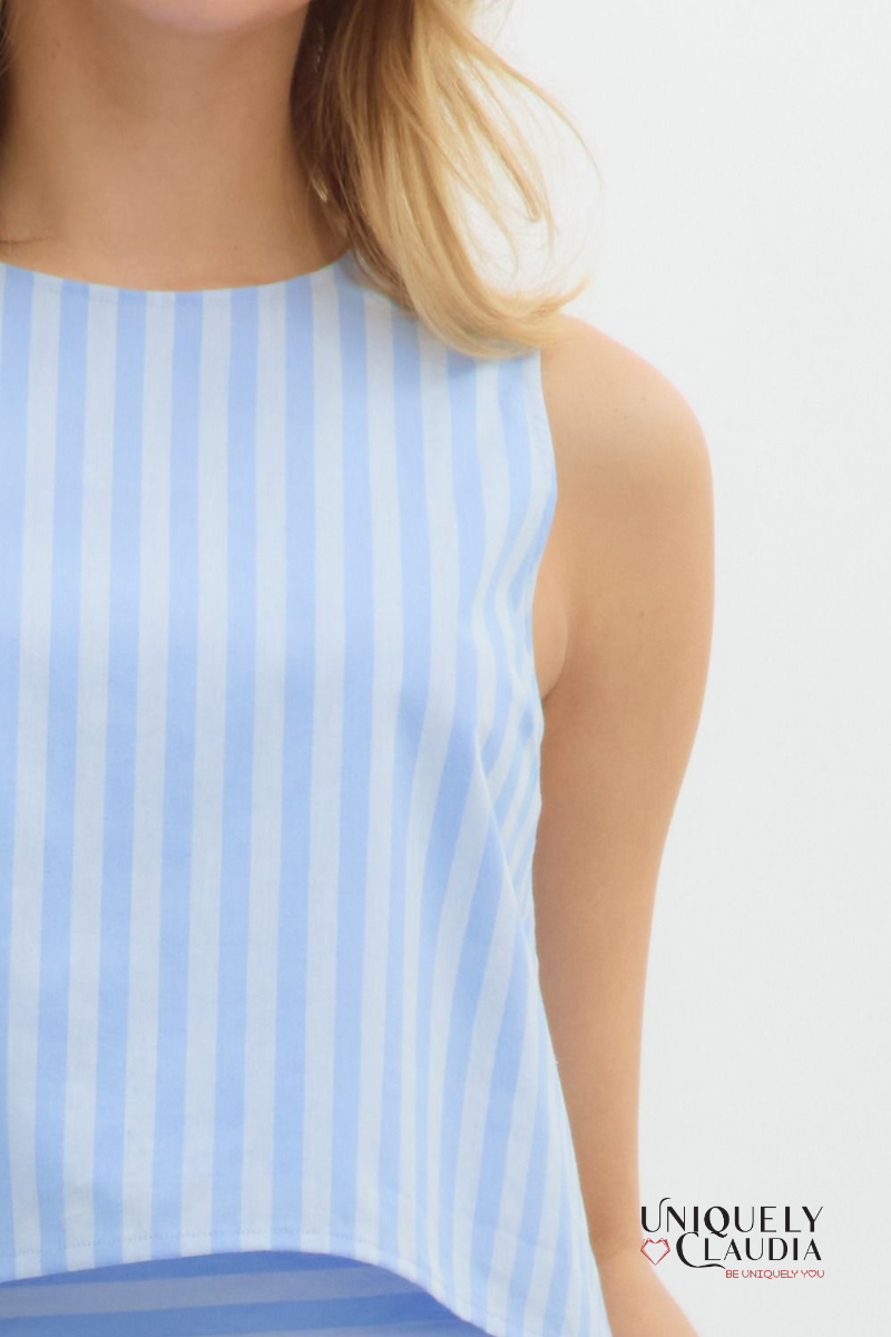 Presley Striped Top & Midi Skirt Set | Uniquely Claudia Boutique