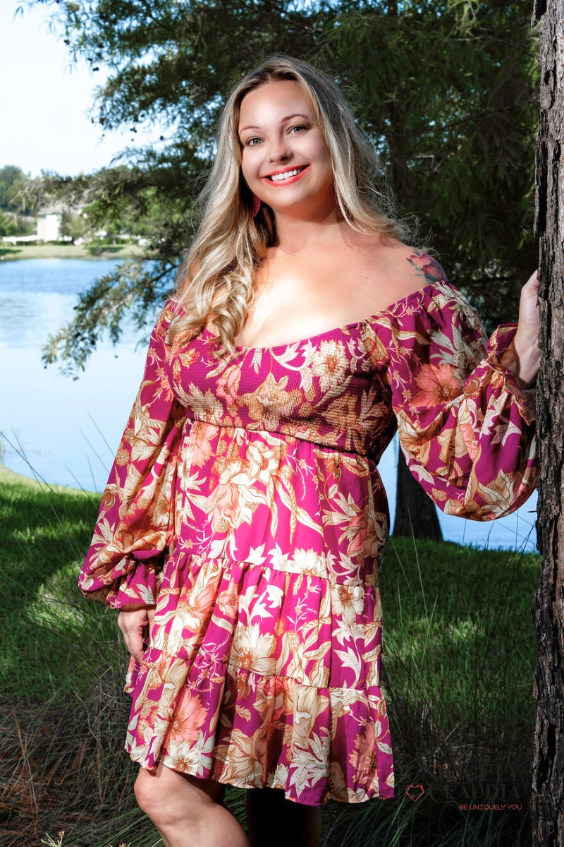 Rhea Sweetheart Neckline Smocked Mini Dress