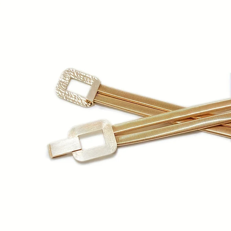 Connecting Squares Double Stretch Belt - Uniquely Claudia Boutique