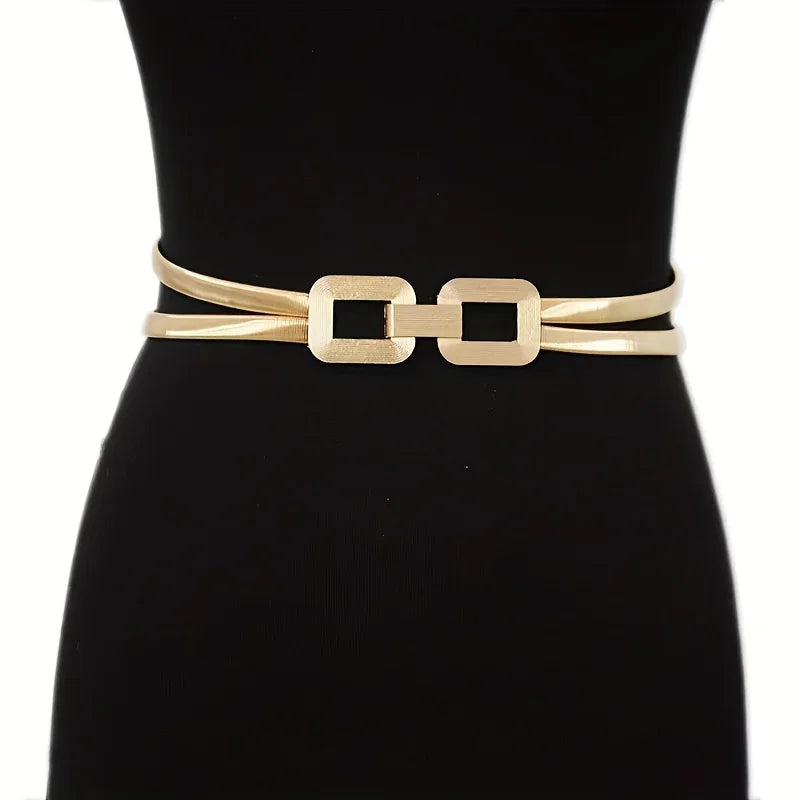 Connecting Squares Double Stretch Belt - Uniquely Claudia Boutique