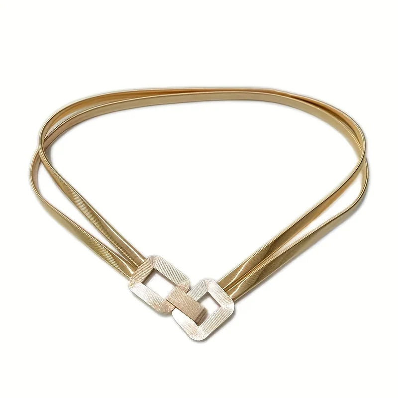 Connecting Squares Double Stretch Belt - Uniquely Claudia Boutique