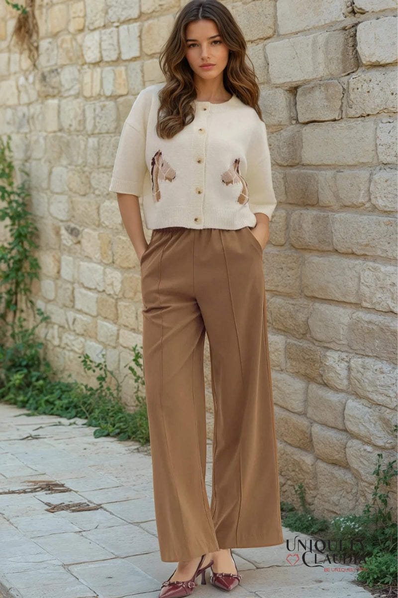 Saddle Up Short-Sleeve Knit Cardigan