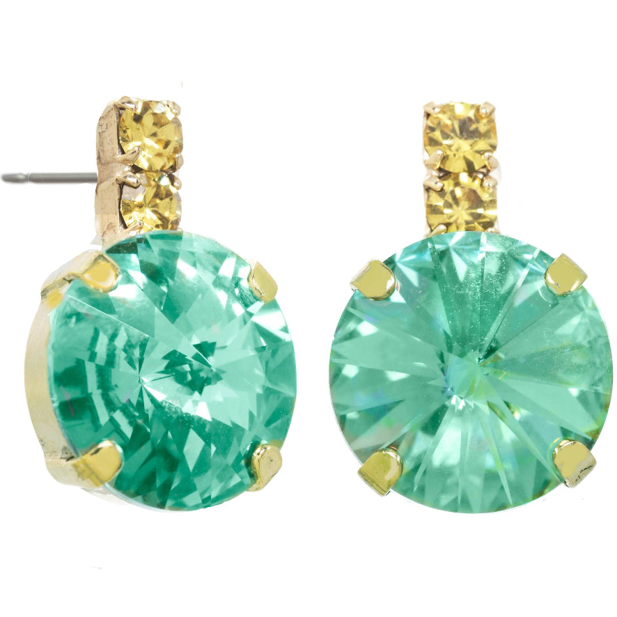 TOVA Dee Aqua Lemon Earrings