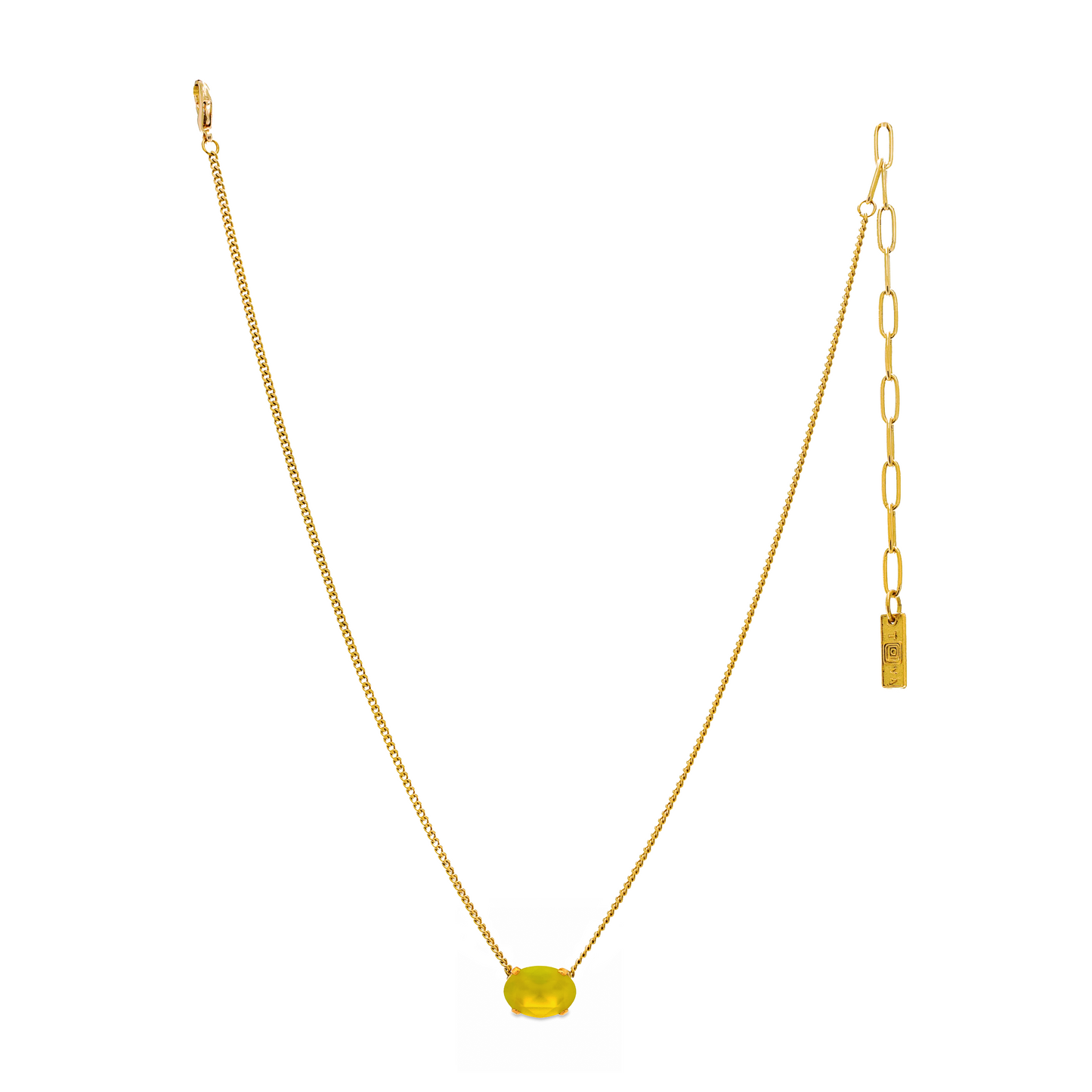 TOVA Iza Candy Crush Citrus Lime Matte Necklace
